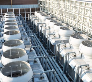 Cooling tower at roof top